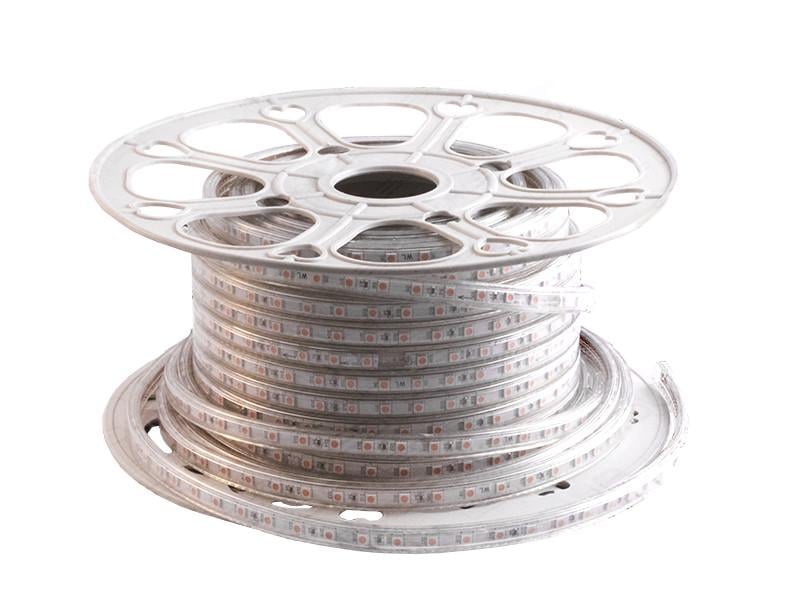 Светодиодная лента 1 м SMD5050 60 LED 220В 14.4Вт/м IP68 розовый (1021)
