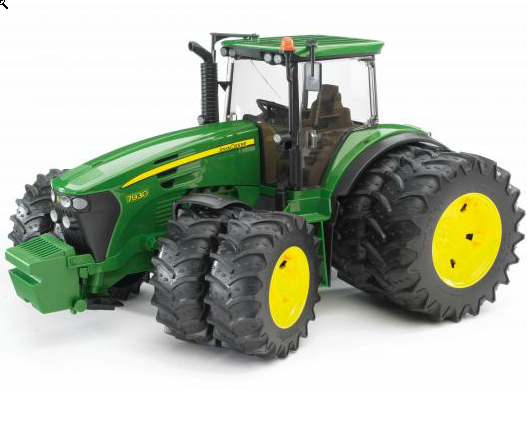 Іграшка трактор Bruder John Deere 7930 зі спареними шинами модель 1:16 03052
