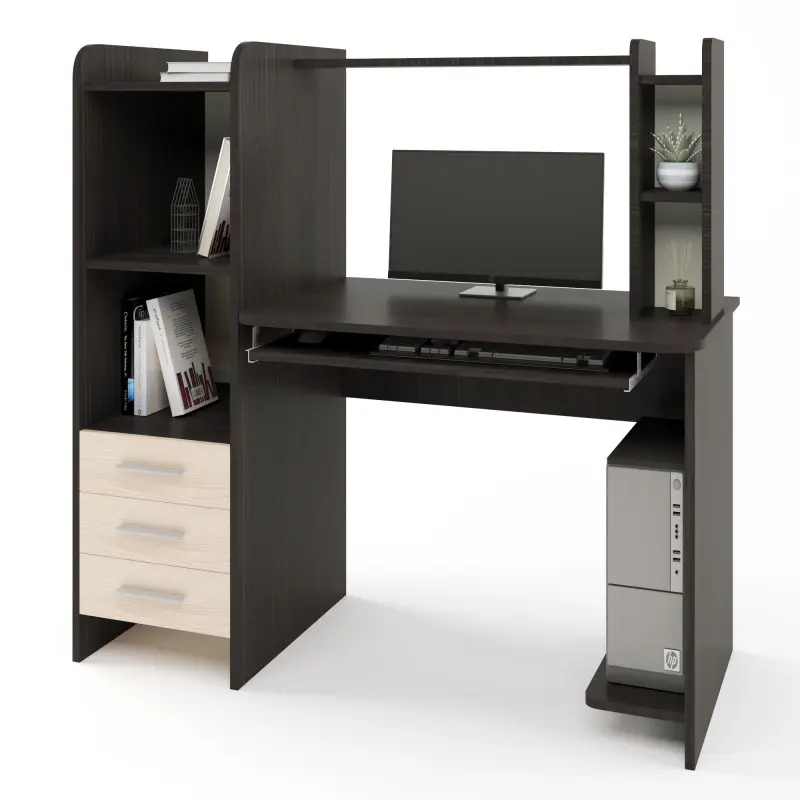 Стол компьютерный Эверест Венге темный/Дуб молочный (26754200)