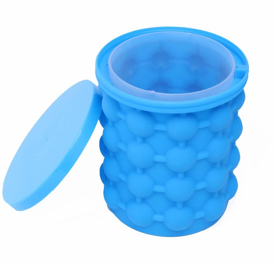 Форма для льоду Ice Cube Maker Genie двокамерна Blue - фото 1