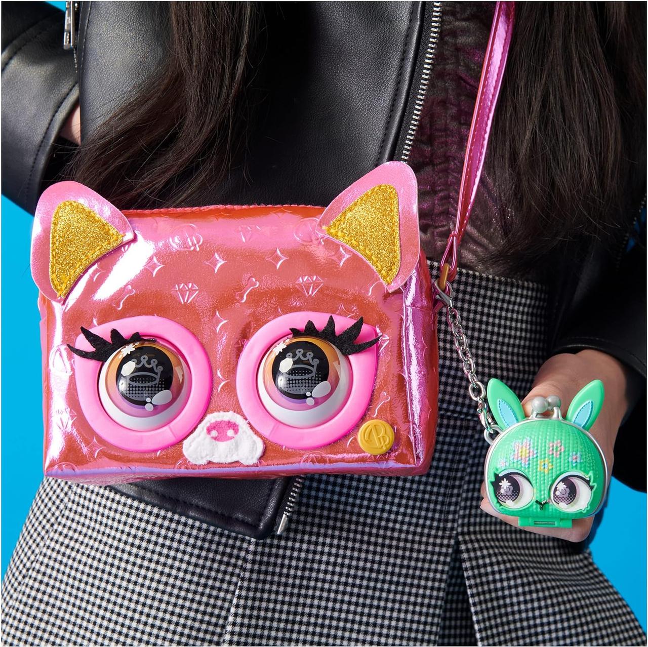 Інтерактивна сумочка Purse Pets Metallic Mood Flashy Frenchie Металевий настрій (2217374264) - фото 4