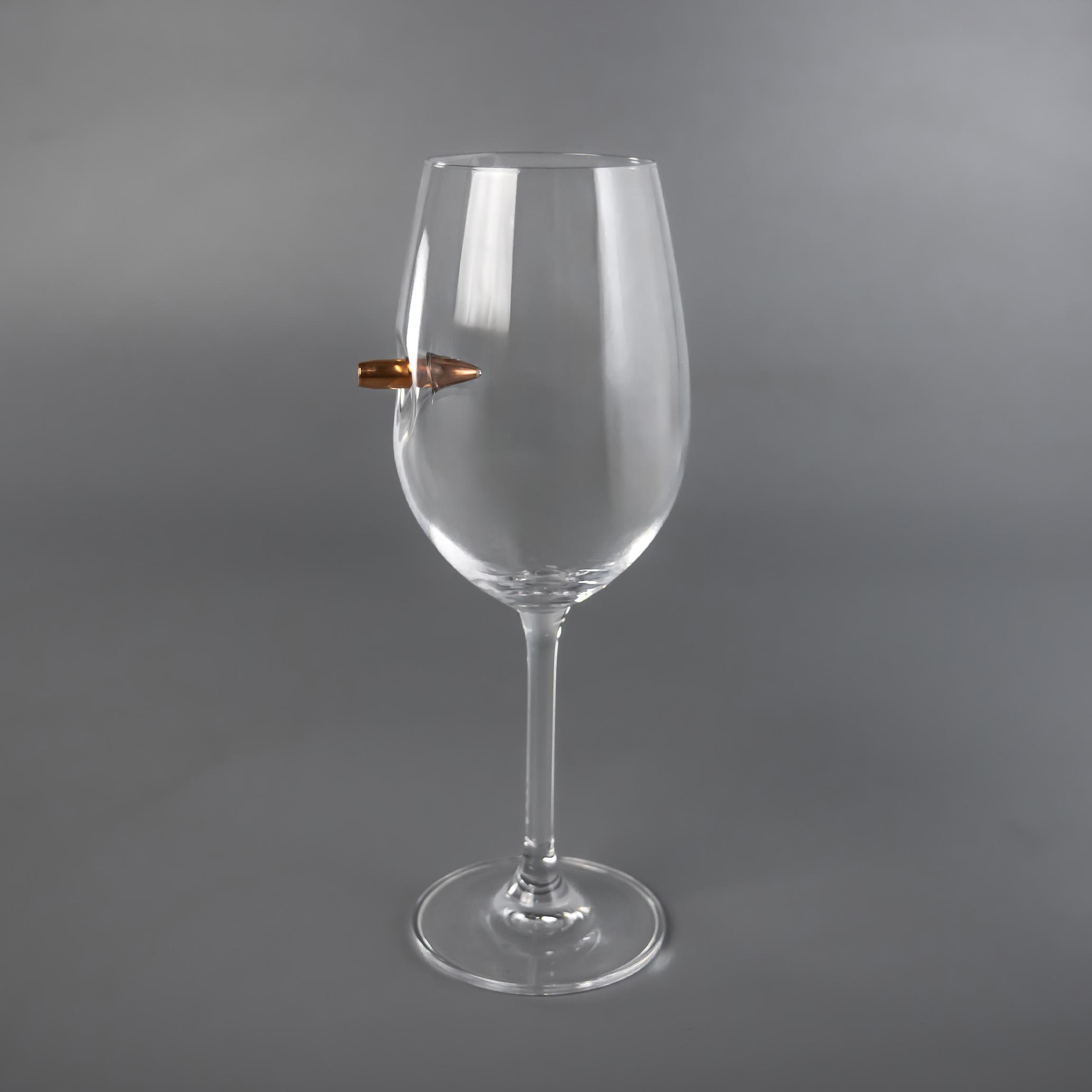 Бокал для вина VSKLO с настоящей пулей 350 мл (19483041) - фото 3 Бокал для вина VSKLO с настоящей пулей 350 мл (19483041) - фото 3