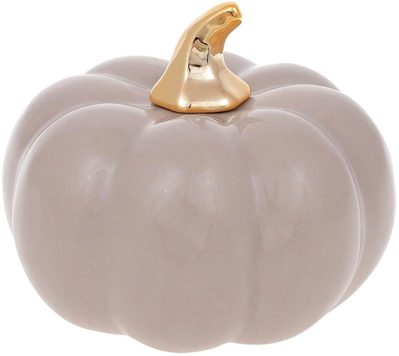 Фарфоровая фигурка Тыковка 13х13х10,5 см Бежевый глянец с золотом (BD-727-433)