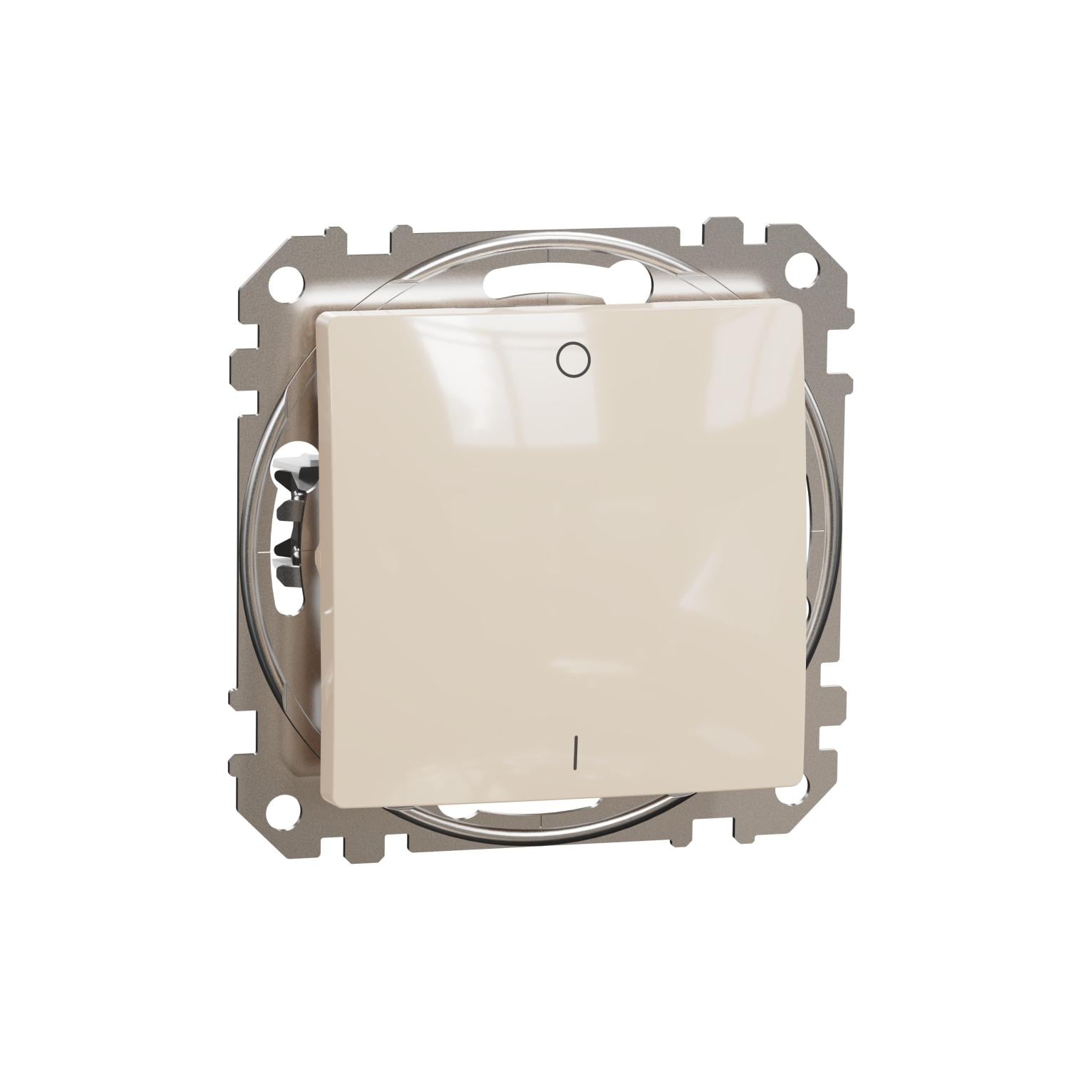 Выключатель одноклавишный Schneider Electric Sedna Design двухполюсный Бежевый (SDD112102)
