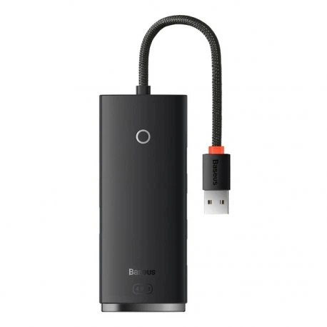 USB-хаб BASEUS Lite Series 4-Port USB-A HUB Adapter USB-A to USB 3.0х4 25 см Black (KST-WKQX030001)