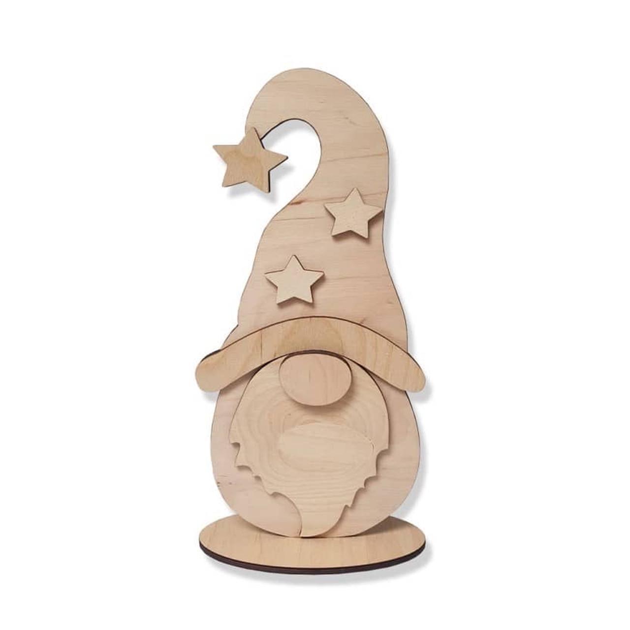 Новогодняя декорация DecorWood Николай из дерева 17х7 см