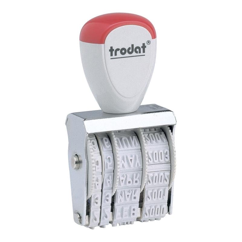 Датер ленточный Trodat Classic Line металлический шрифт 4 мм Серый (1010)