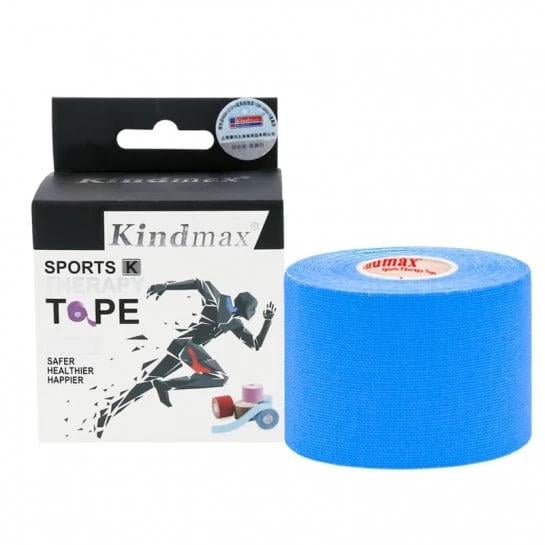 Тейп кинезиологический Kindmax 5 см х 5 м Голубой (ДА-00035)
