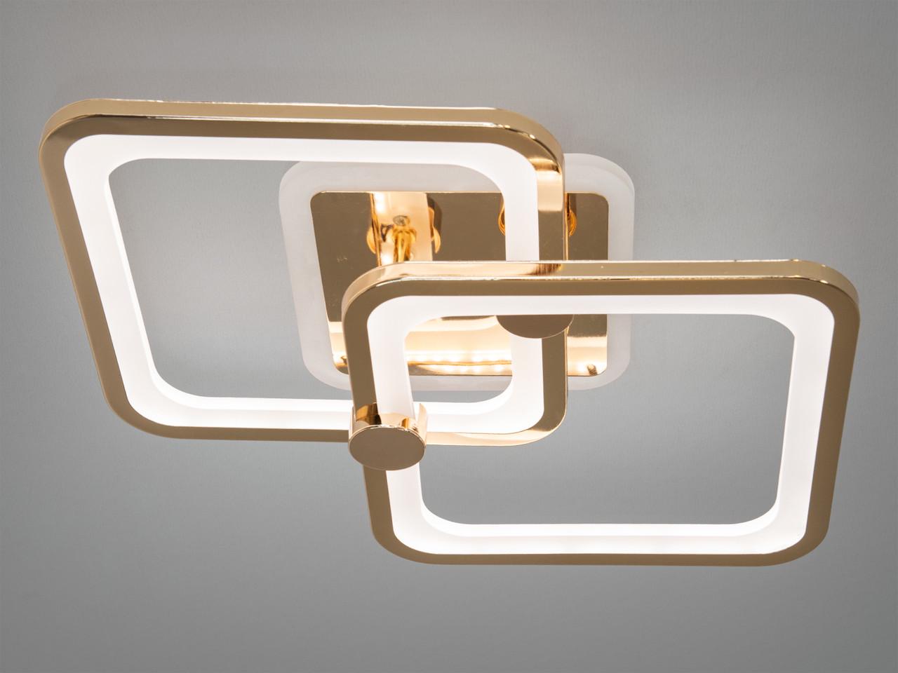 Люстра смарт світлодіодна на кухню 8208-2G-LS 50W на 8 м2 Золотий (2498055996) - фото 3 Люстра смарт світлодіодна на кухню 8208-2G-LS 50W на 8 м2 Золотий (2498055996) - фото 3