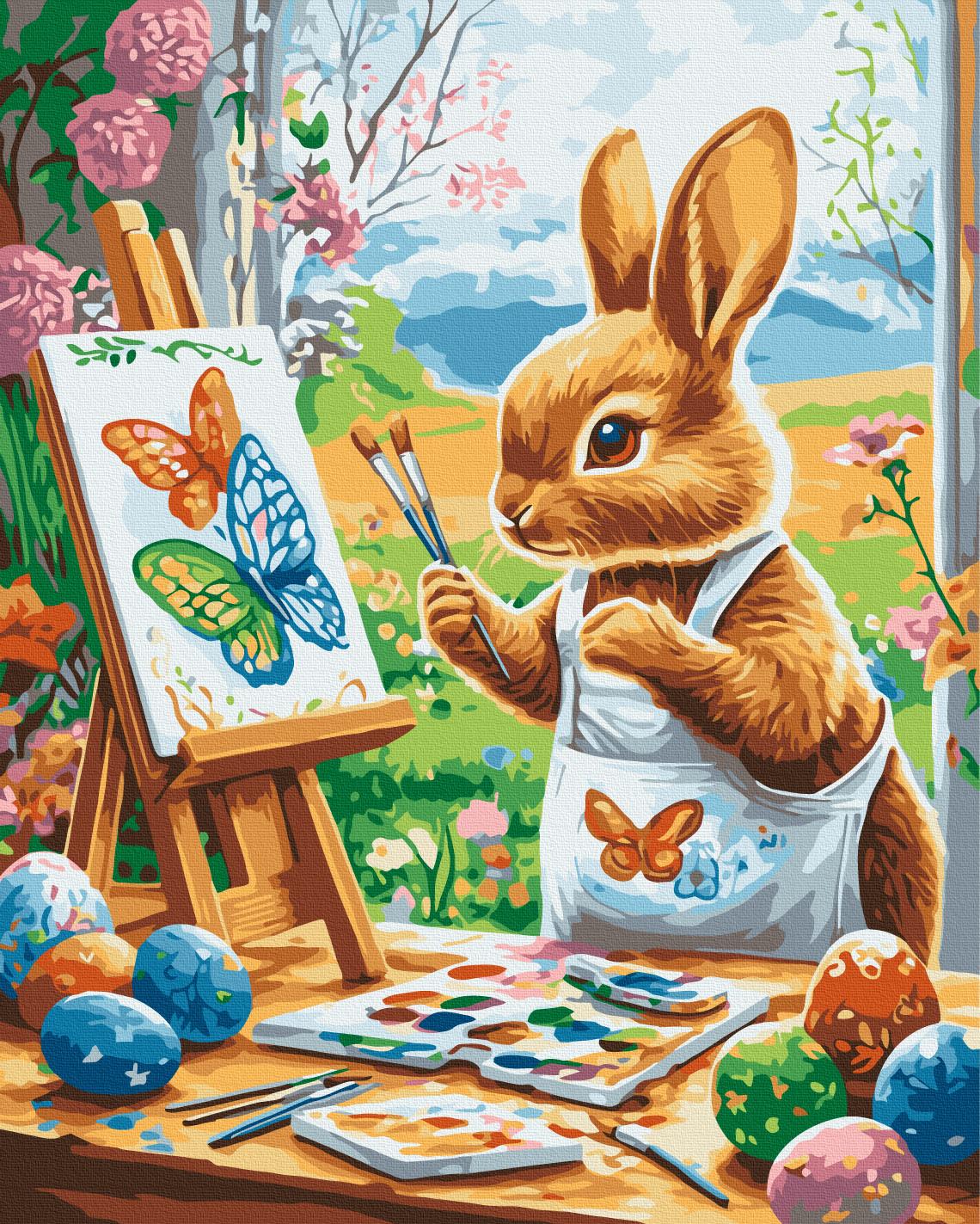 Картина по номерам Brushme Пасхальный художник 40x50 см (BS54290)