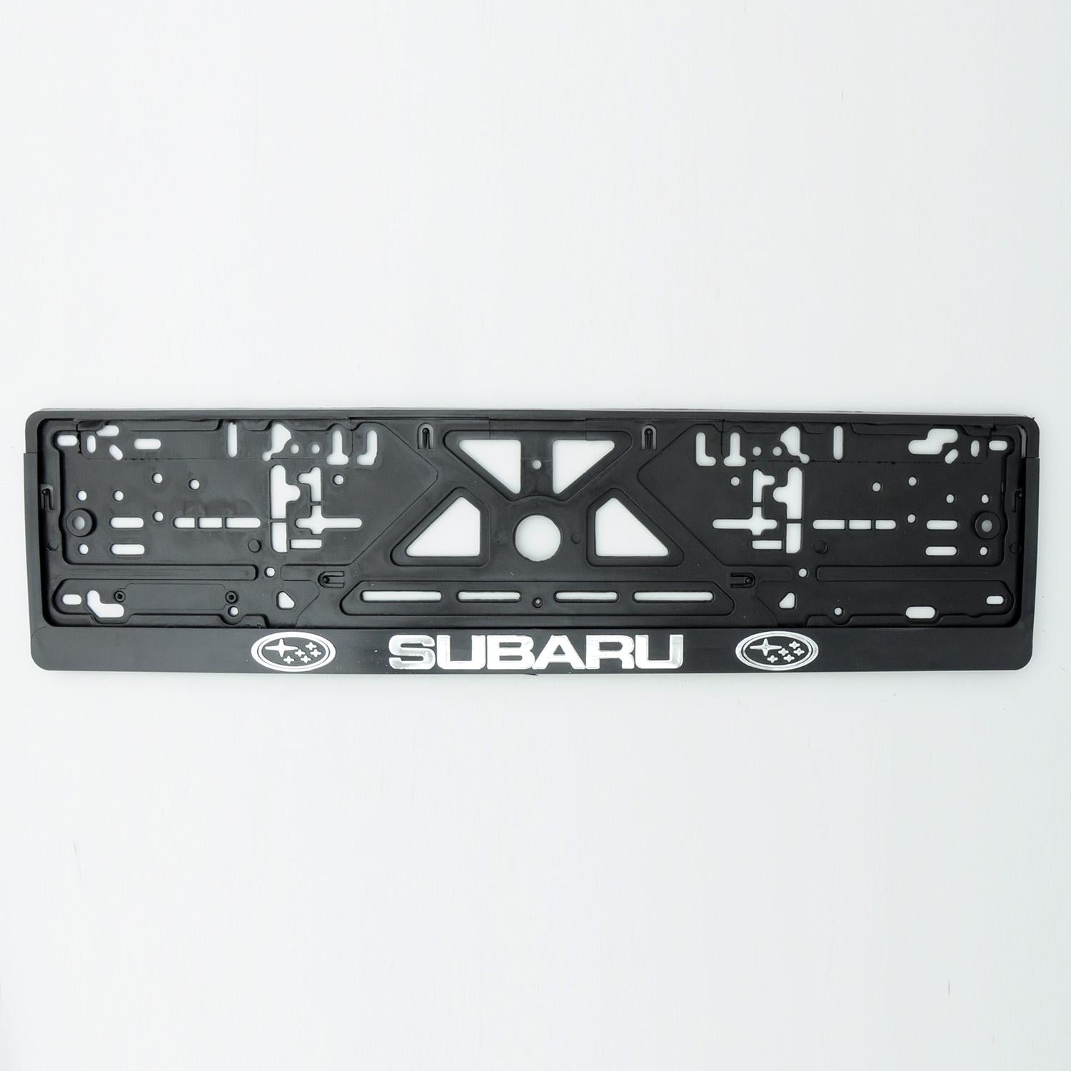 Рамка номера SUBARU защіпка 3D напис хромований (441995)