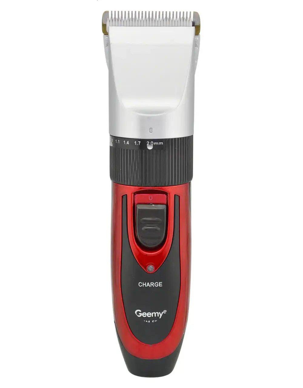 Машина для стрижки Gemei GM-550 з керамічними ножами Червоний Машина для стрижки Gemei GM-550 з керамічними ножами Червоний