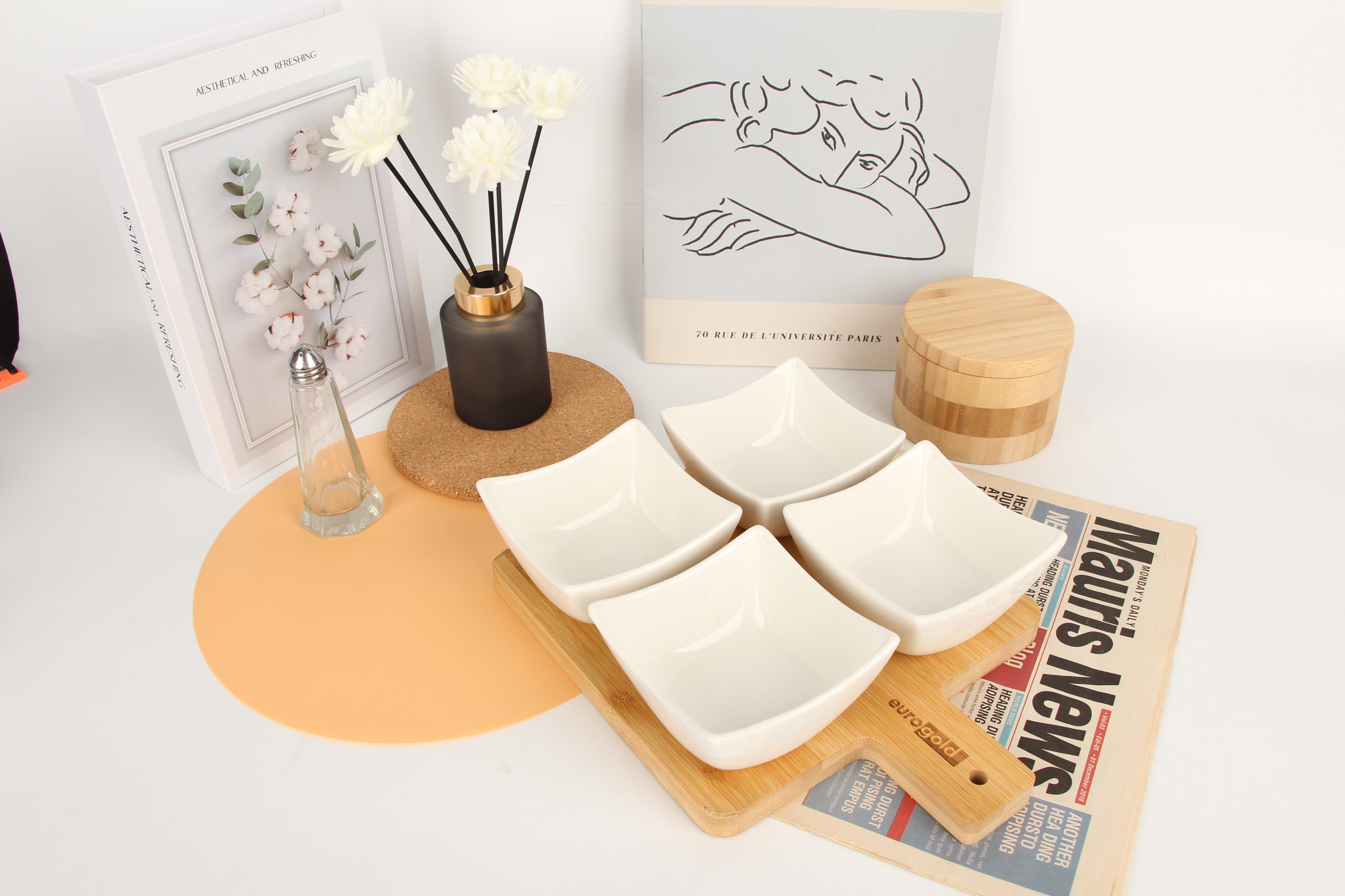 Набор пиал керамических на подставке Eurogold 5 предметов (7112901413) - фото 3 Набор пиал керамических на подставке Eurogold 5 предметов (7112901413) - фото 3