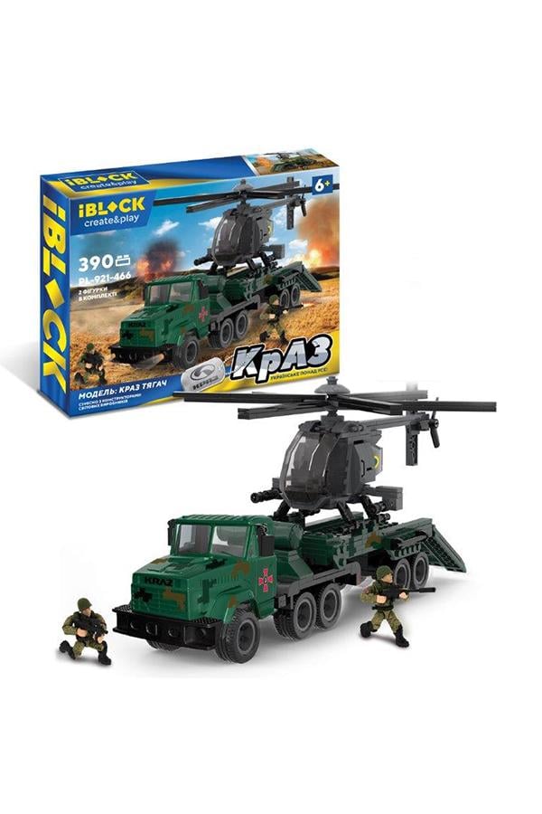 Конструктор Iblock Армія КрАЗ Тягач ЦБ-00247166 Різнокольоровий (23389496)