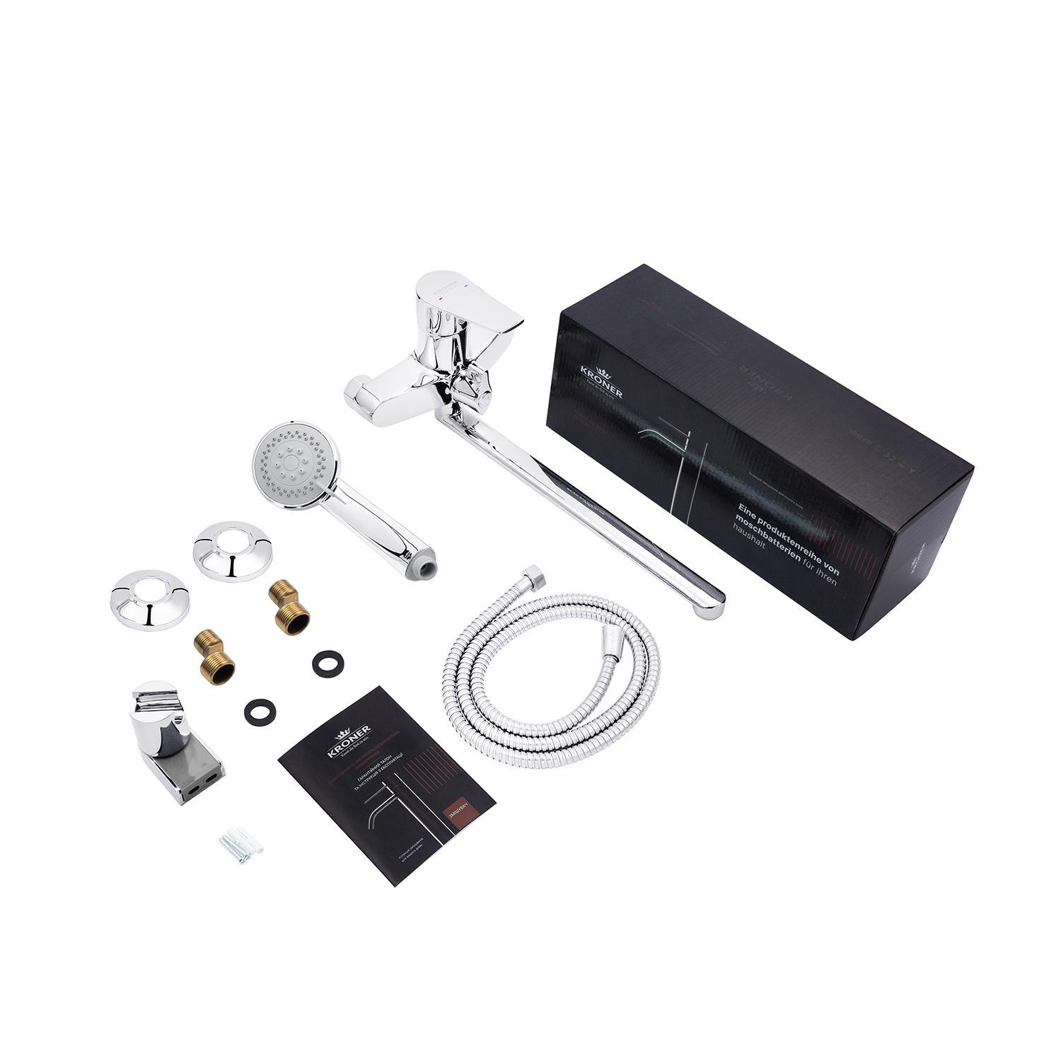 Смеситель для ванны Kroner KRM Enzo C070 CV023615 (37962) - фото 2 Смеситель для ванны Kroner KRM Enzo C070 CV023615 (37962) - фото 2