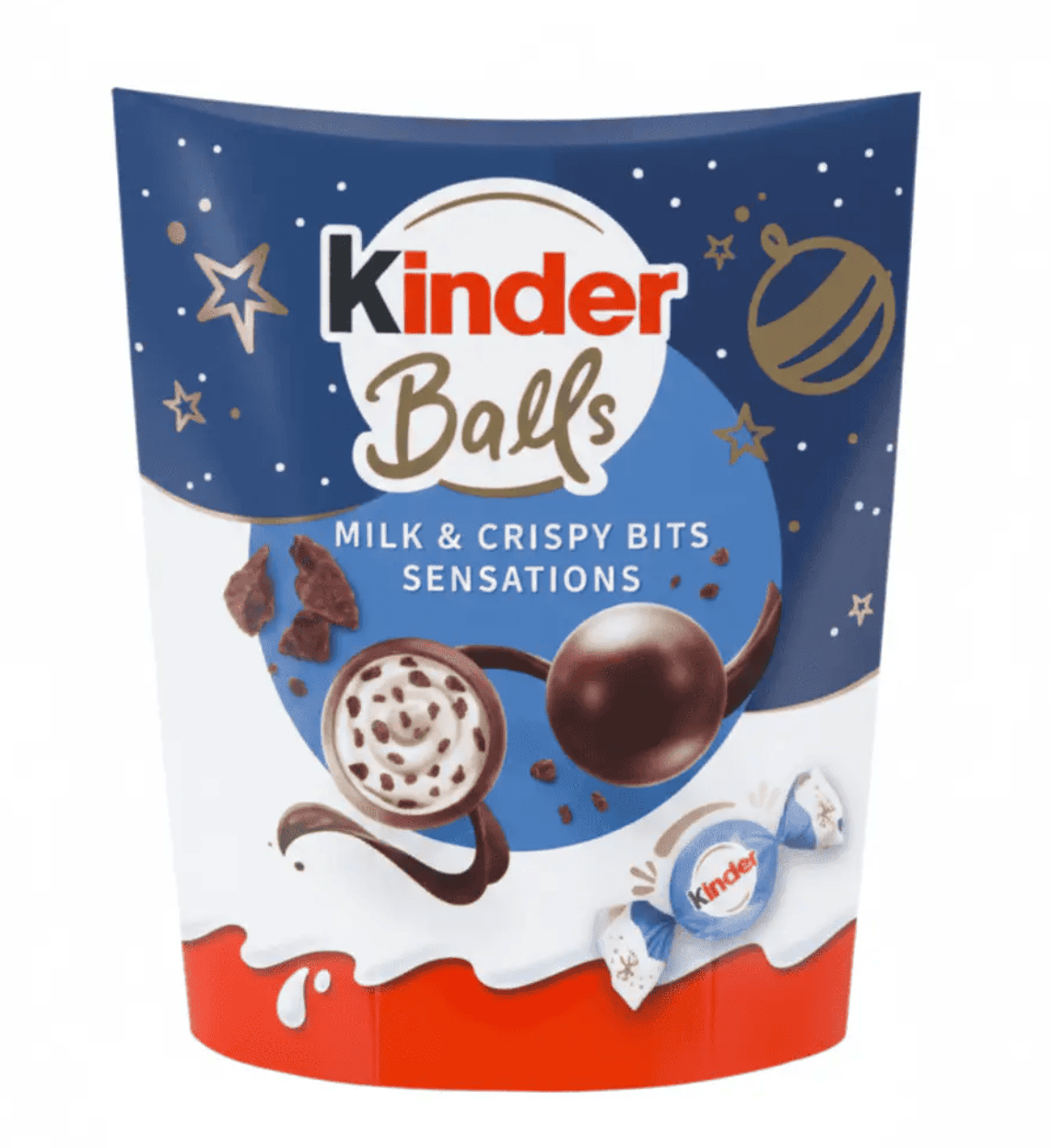 Конфеты шоколадные Kinder Choco Balls Milk & Crispy Bits Sensation 90 г (2861380234)