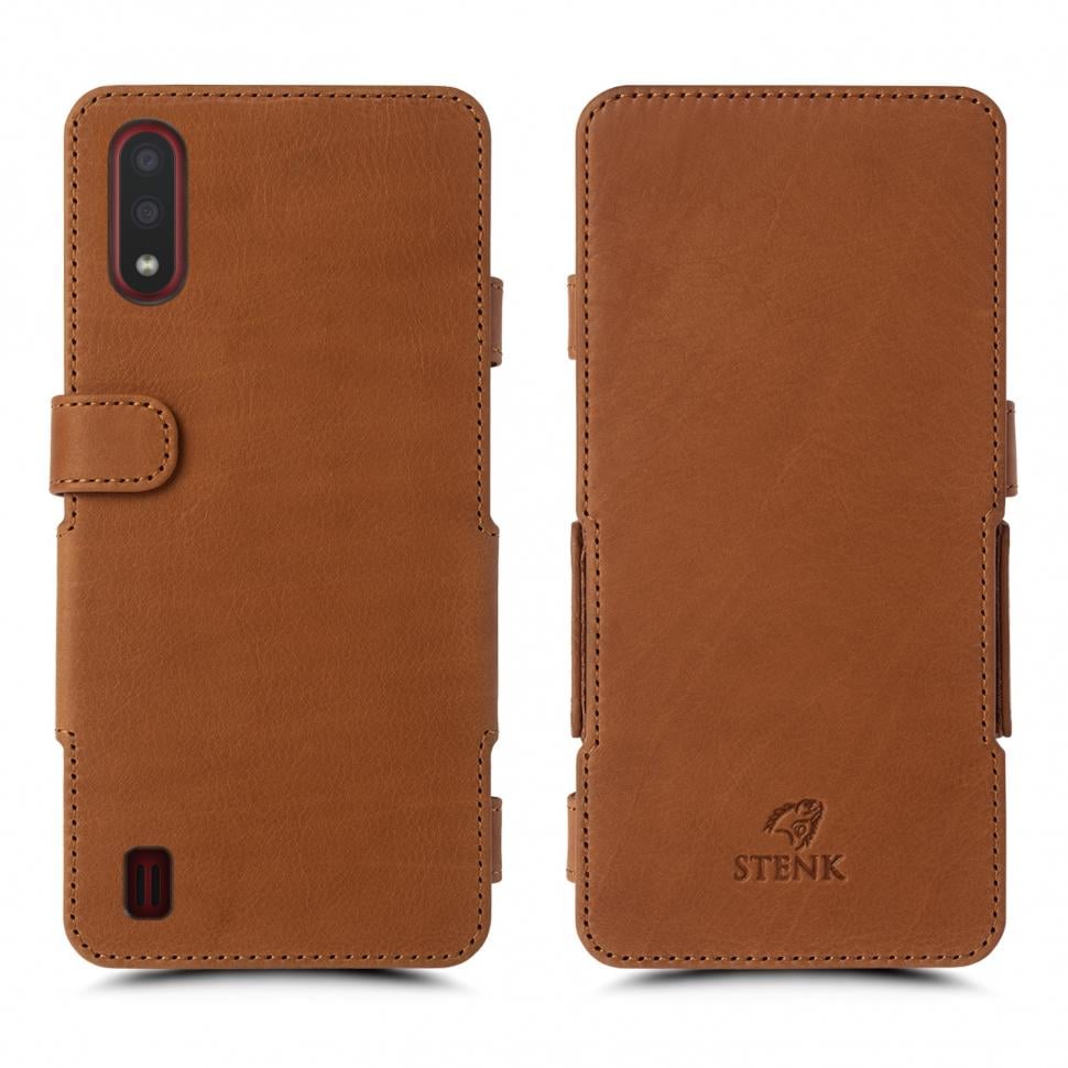 Чехол книжка Stenk Prime для Samsung Galaxy A01 Camel (66874)