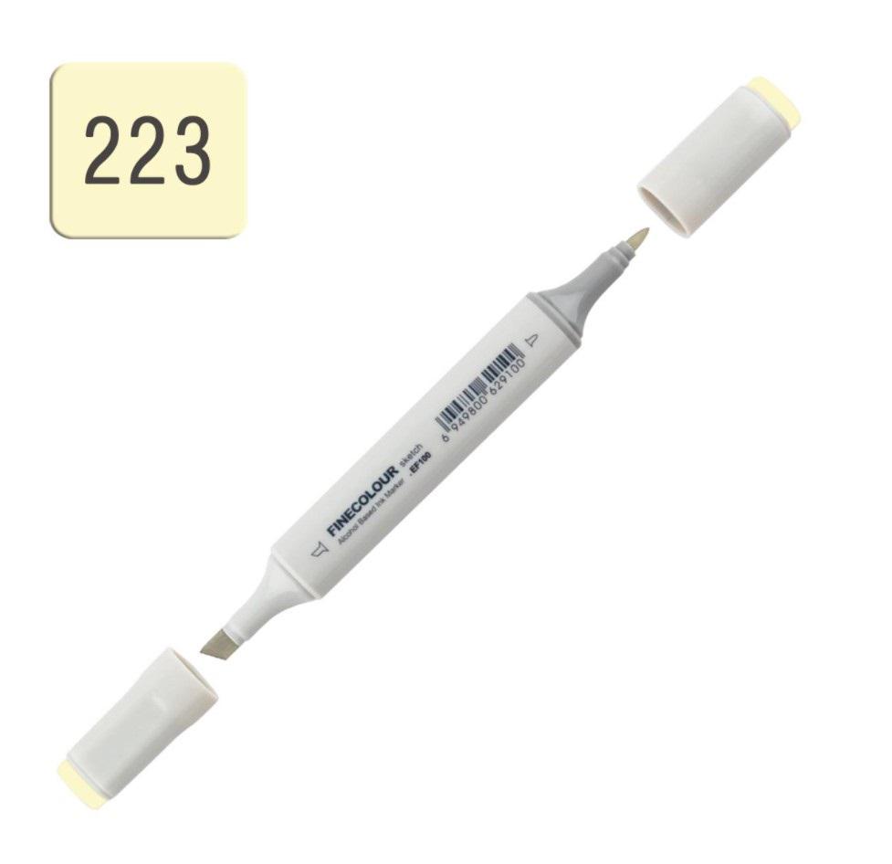 Маркер спиртовий Finecolour Sketchmarker 223 Y223 Блідо-жовтий (EF100-223) - фото 2 Маркер спиртовий Finecolour Sketchmarker 223 Y223 Блідо-жовтий (EF100-223) - фото 2