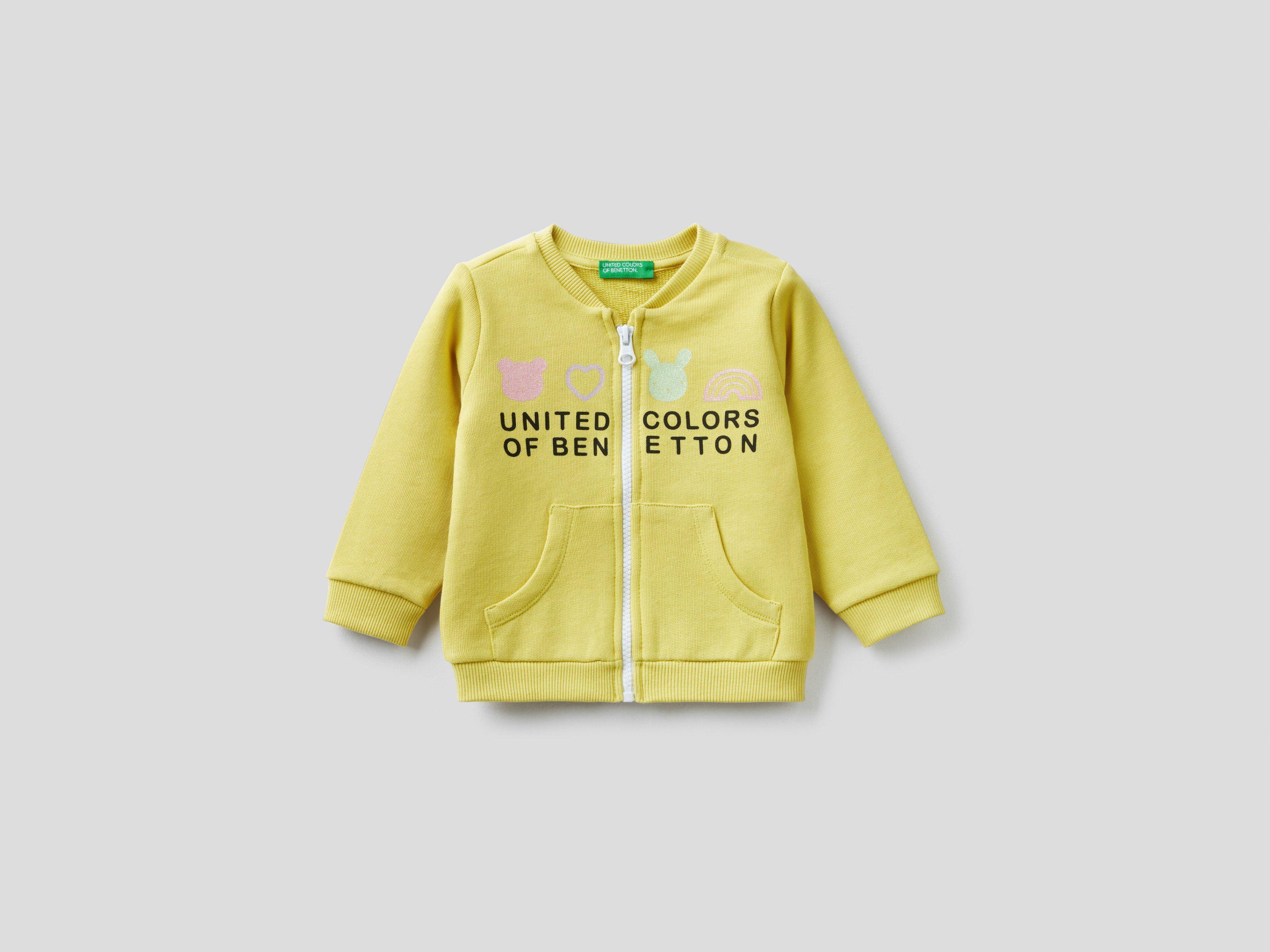 Свитшоты детские Benetton 3j70c5920.p 2-3 г Желтый