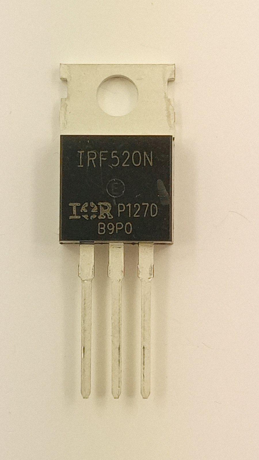 Транзистор IRF520 n-channel 100V 11A TO-220 (02730)