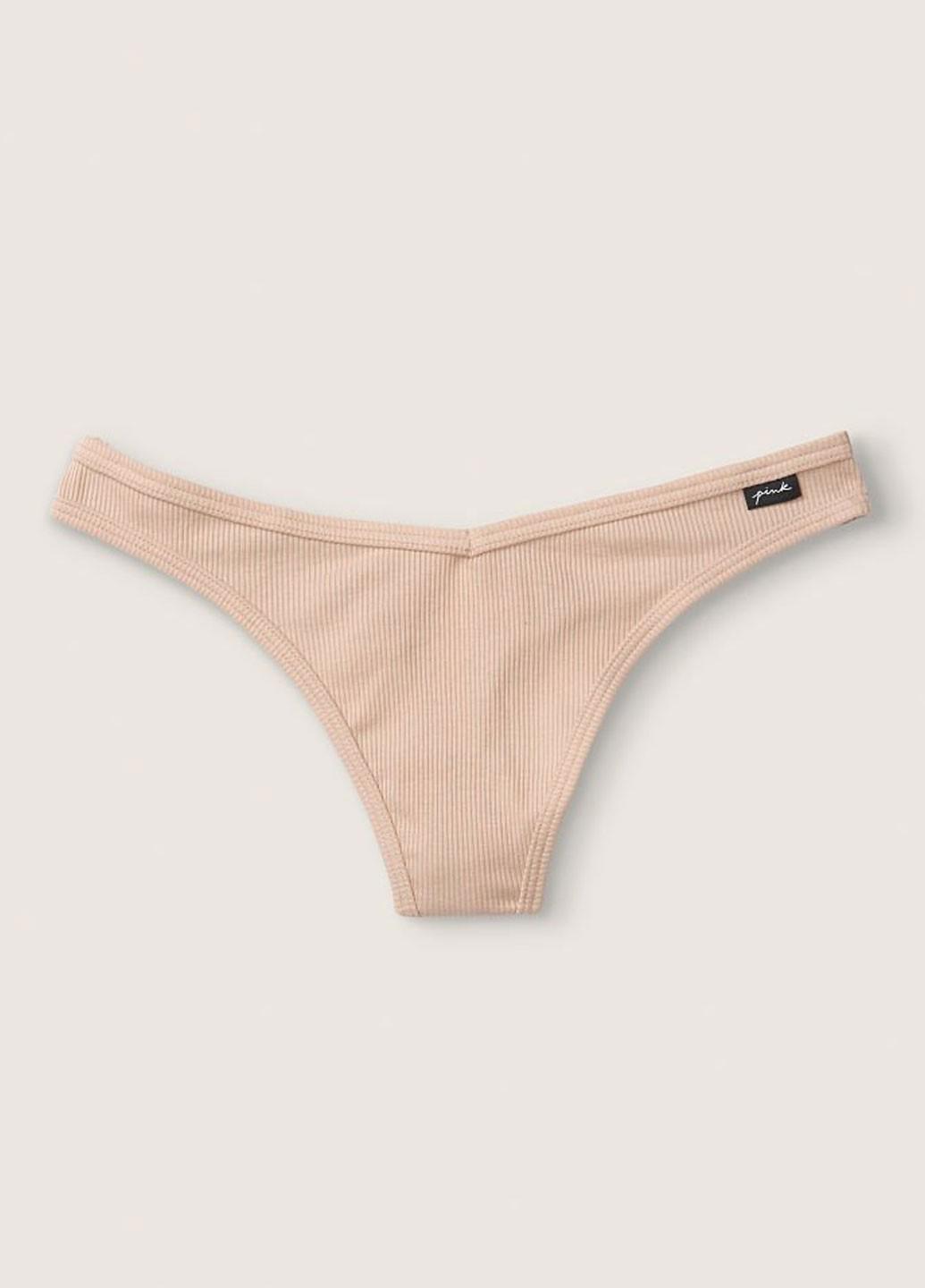 Трусики Victoria's Secret L Бежевый (7040000398871QBCL)