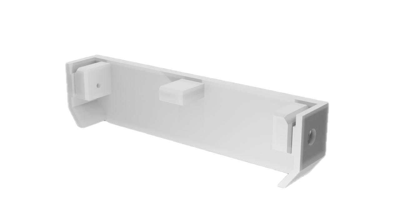 Заглушка торцевая 3D ArtLine EasyFast на профиль SENS 12 Белый ( UK18ЗТБ3D)
