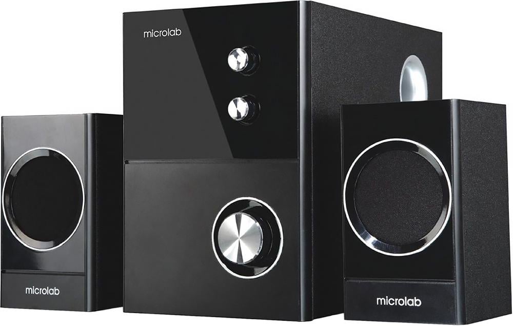Акустична система комп'ютерна Microlab M-223 2.1 17W Black (M-223) Акустична система комп'ютерна Microlab M-223 2.1 17W Black (M-223)