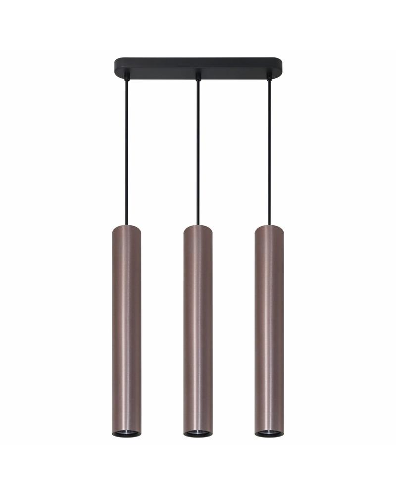 Люстра Polux 326157 Lungomare для установки над столом/барной стойкой GU10 3x10W IP20 Медный (24401922) - фото 1