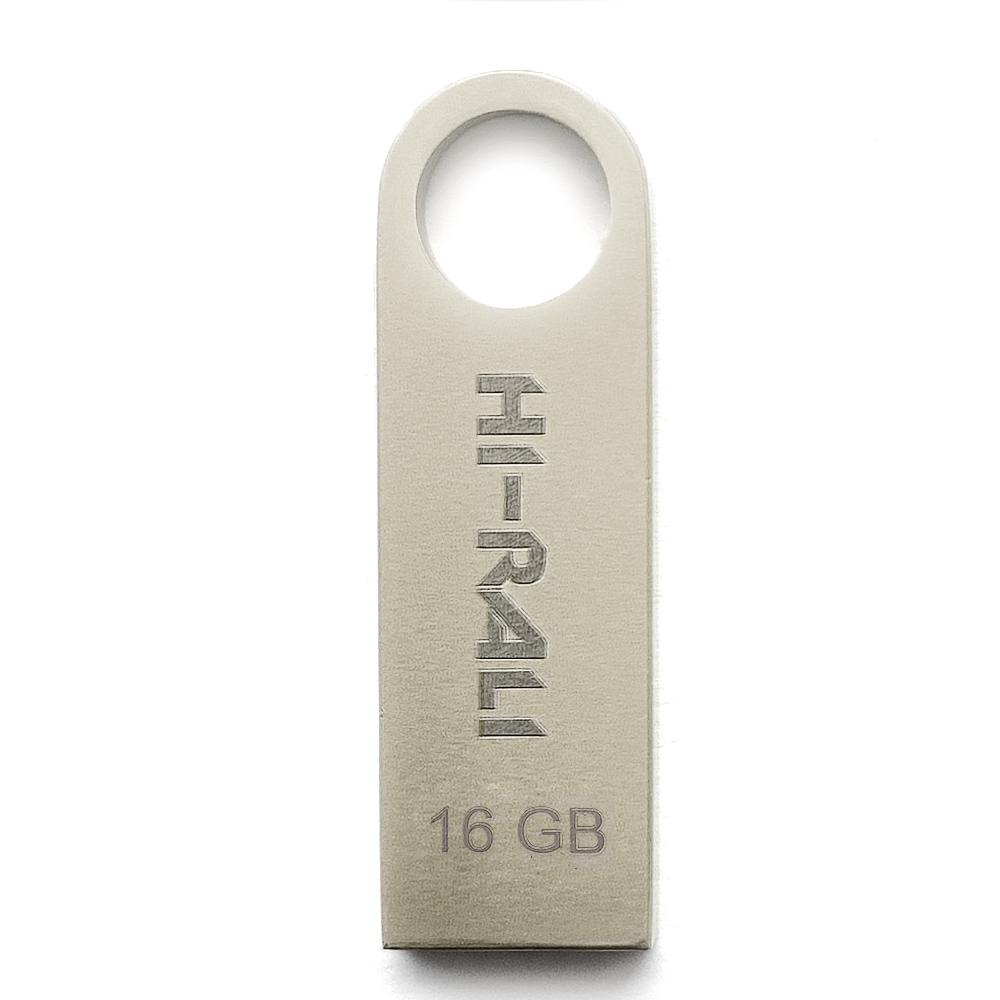 Флеш-накопичувач Hi-Rali Shuttle Series 16 Гб USB-A 2,0 металевий корпус Сріблястий (629579)