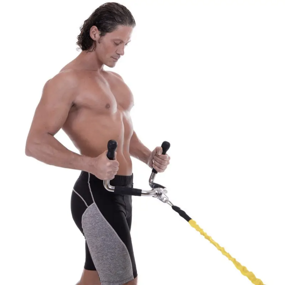 Ручка для тяги York Fitness многофункциональная с резиновыми рукоятками Хром (3759) - фото 9 Ручка для тяги York Fitness многофункциональная с резиновыми рукоятками Хром (3759) - фото 9