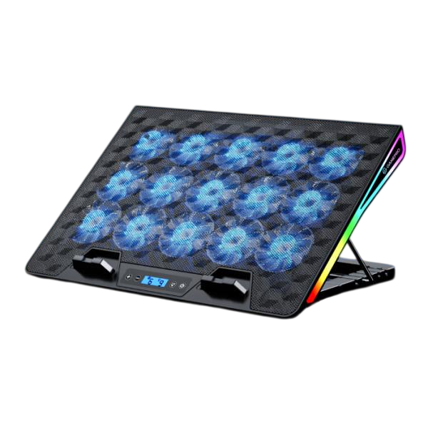 Підставка для ноутбука до 17,3" GamePro CP1140 Black 15 x 60 мм 5 рівнів висоти 2xUSB 10 режимів (MCT-CP1140)