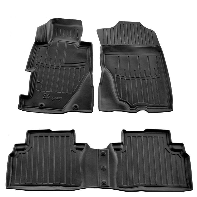 Коврики Stingray 3D Stingray для Honda Civic Sedan VIII 2006-2011 гг. полиуретан Черный