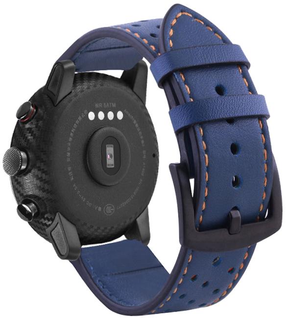 Ремешок кожаный Classico для Amazfit Stratos Blue (16894) Ремешок кожаный Classico для Amazfit Stratos Blue (16894)