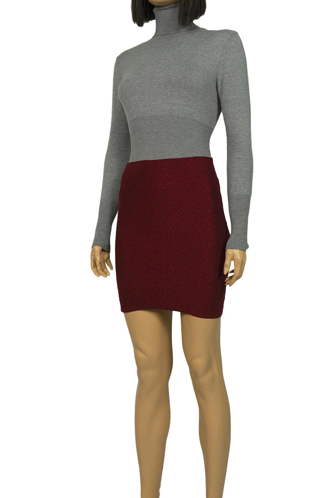 Юбка мини Forza Viva MW-KS-1589B бандажная р. 44 Красный (17852186) - фото 3