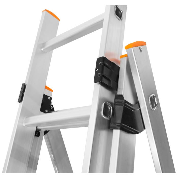 Драбина алюмінієва BLUETOOLS 3x14 сходинок (160-9010) - фото 10 Драбина алюмінієва BLUETOOLS 3x14 сходинок (160-9010) - фото 10