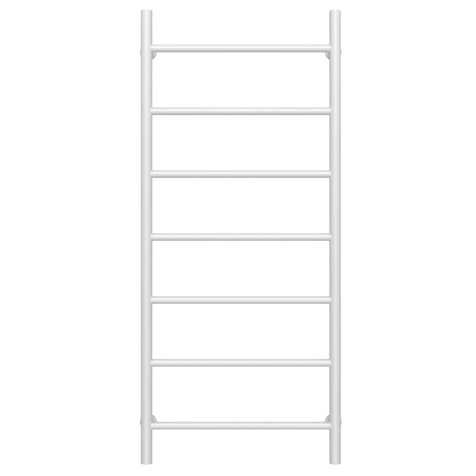 Полотенцесушитель водяной Deffi Орион П7 боковое правое подключение нержавеющая сталь 500х1200 мм Белый (C.OR.120.50.7.W.C)