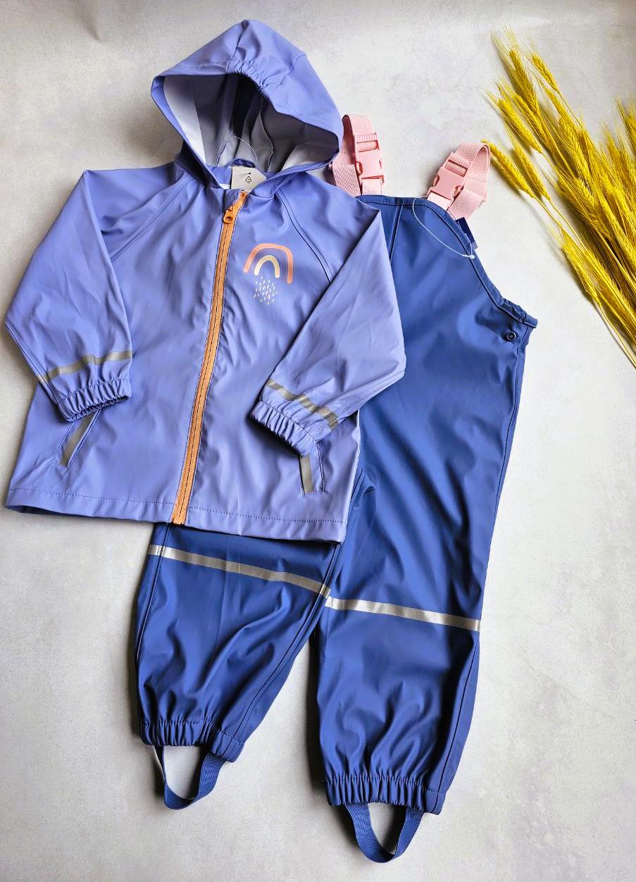 Дождевик-комплект детский Lupilu для девочки без утепления 122-128 см (089518/086432)