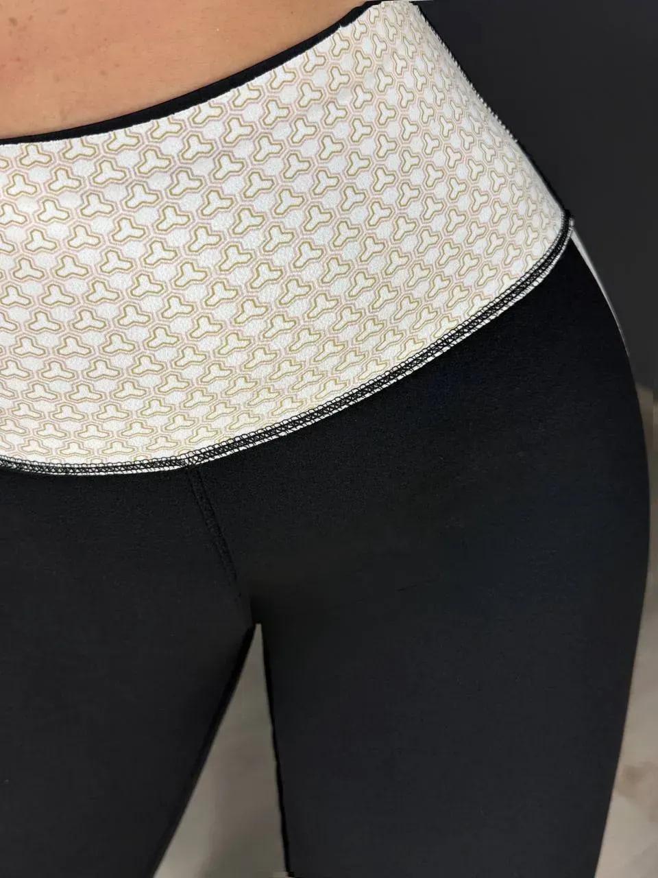 Лосины женские Black Cyclone 312 утепленные с утягивающим поясом и пуш-ап ML Черный (5687) - фото 6