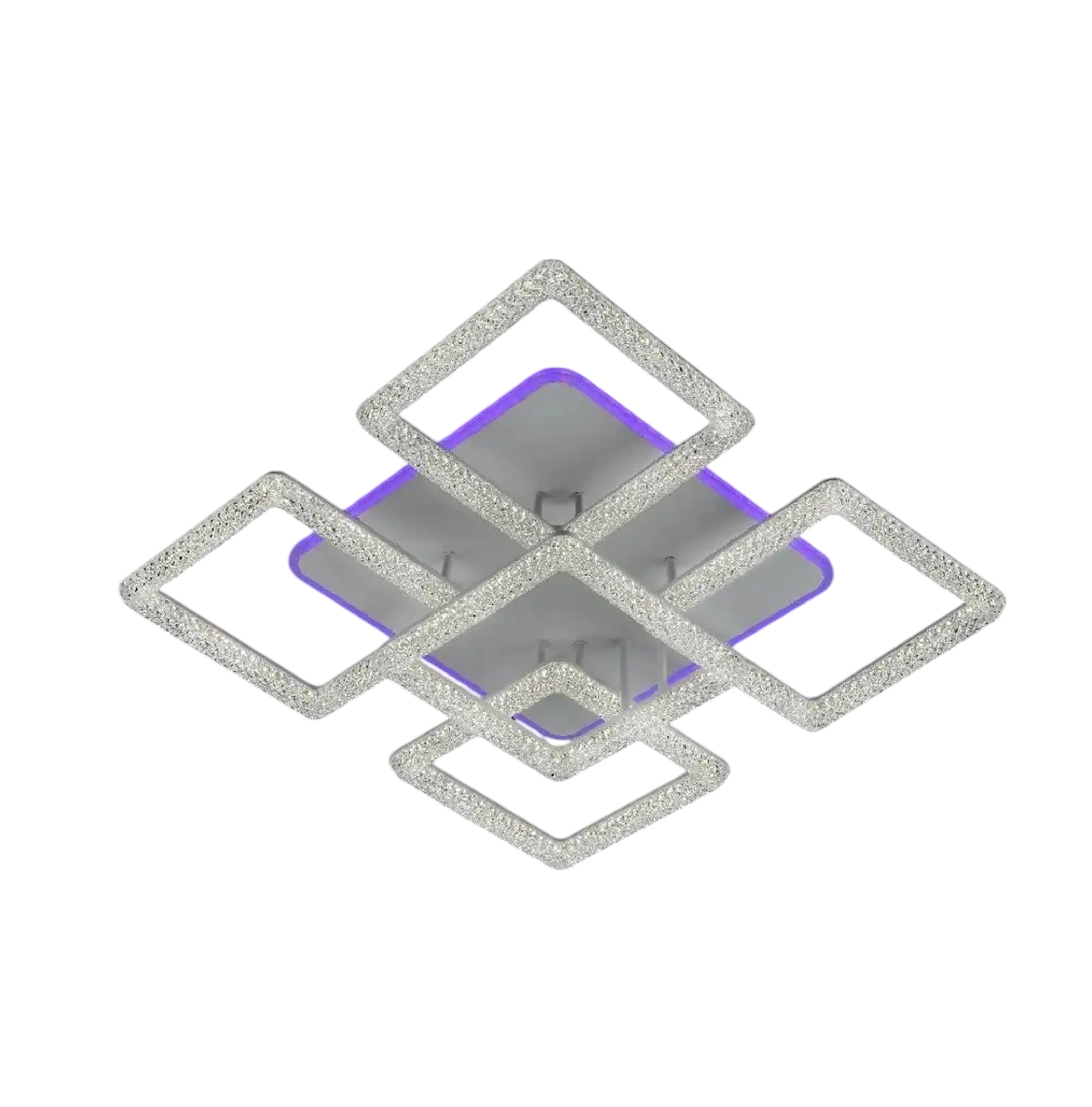 Люстра светодиодная Svet 194W с цветной подсветкой 3000-6000К Белый (SC-3662/4+1C WH+PK/BU/PL)