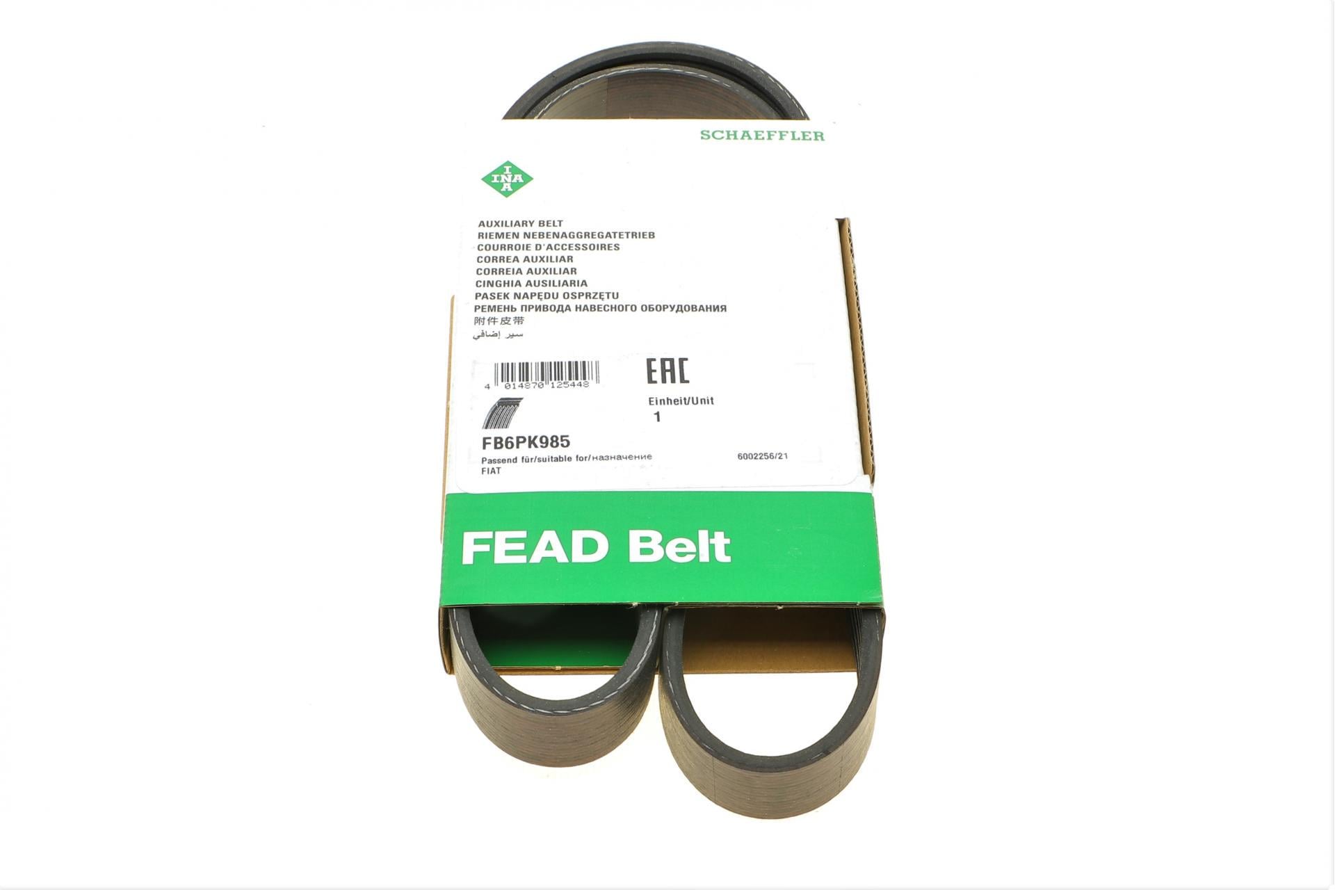 Ремень генератора INA для BMW 1 F20/F21/3 F30/F80 1.6i 11-/Honda Civic VII/FR-V 1.7i 01- (FB 6PK985) Ремень генератора INA для BMW 1 F20/F21/3 F30/F80 1.6i 11-/Honda Civic VII/FR-V 1.7i 01- (FB 6PK985)