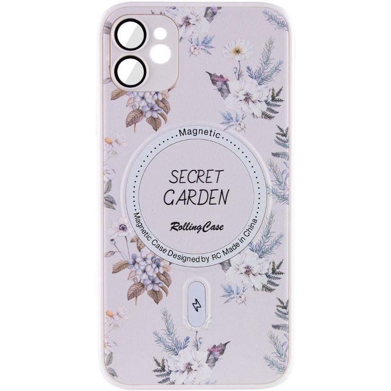 Противоударный Чехол Epik Secret Garden with MagSafe TPU+PC для Apple iPhone 11 (6.1") White