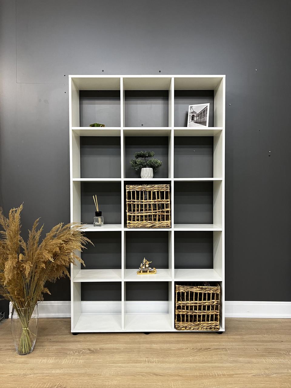 Стелаж В-15 на 15 комірок 1056х1770х252 мм Білий - фото 3 Стелаж В-15 на 15 комірок 1056х1770х252 мм Білий - фото 3