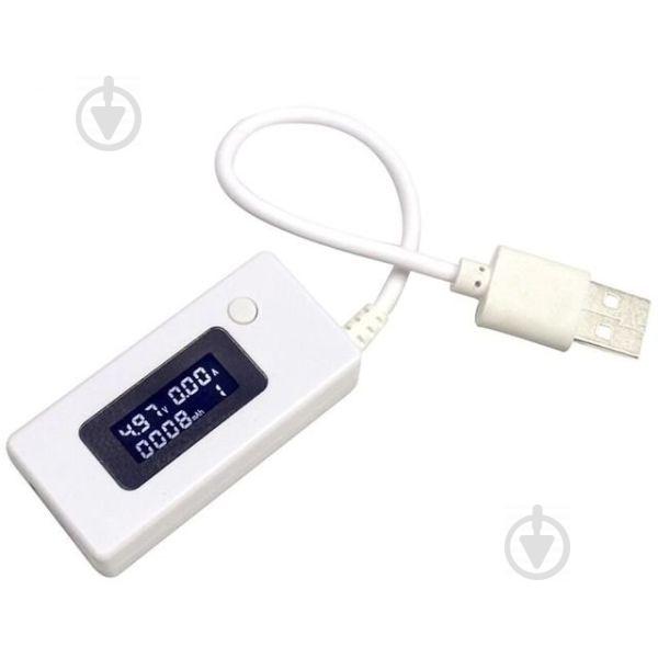 USB тестер емкости Hesai KCX-017 вольтметр амперметр Белый (100145) USB тестер емкости Hesai KCX-017 вольтметр амперметр Белый (100145)