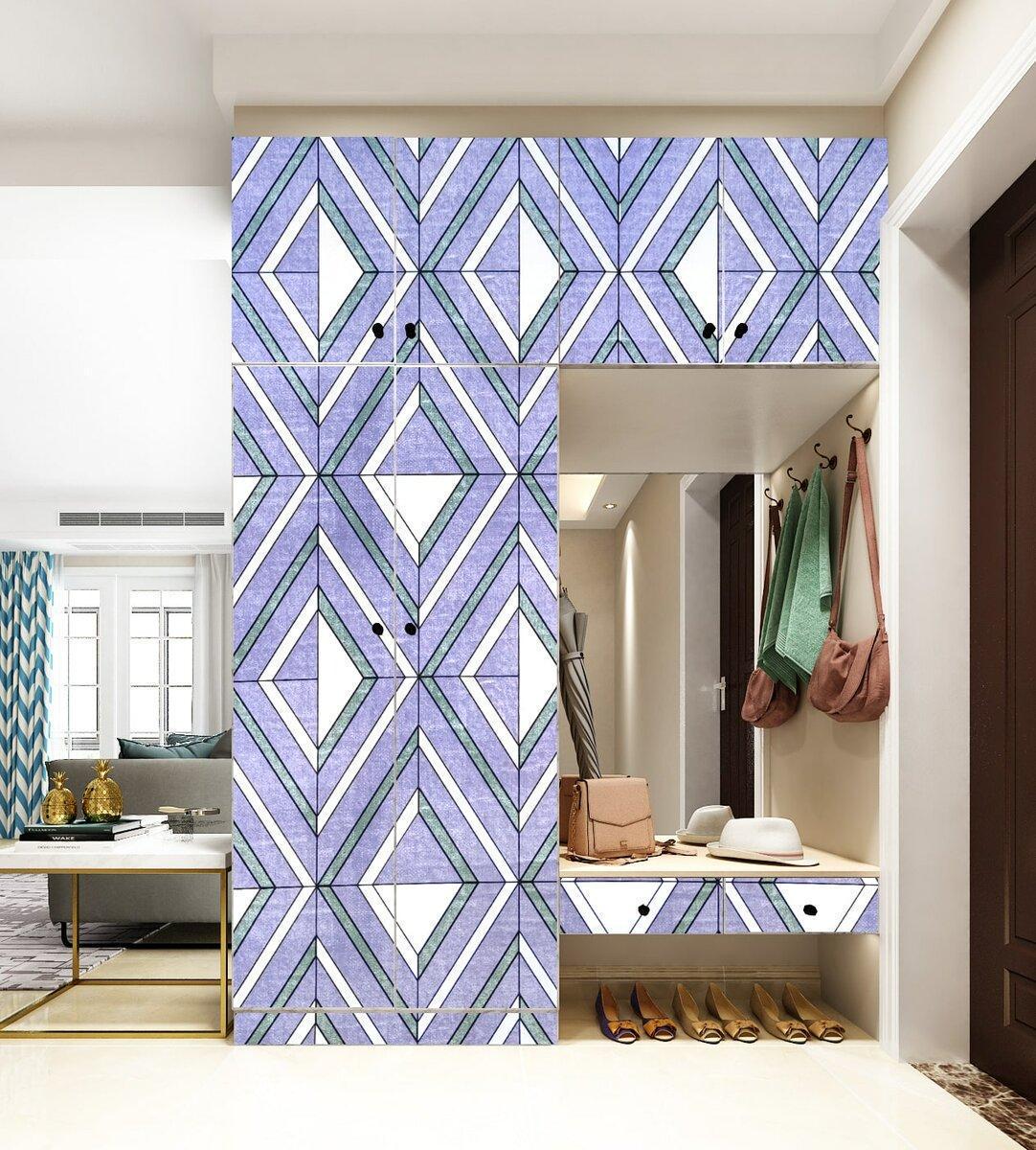 Самоклеюча плівка 0,45х10м х 0,07мм Зелені ромби SW-00001257 - фото 5 Самоклеюча плівка 0,45х10м х 0,07мм Зелені ромби SW-00001257 - фото 5