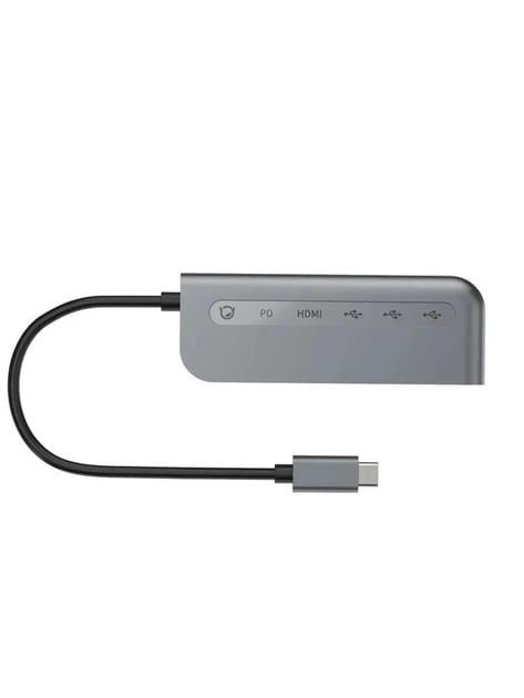 Хаб Xiaoxin 5в1 100W 3xUSB/4K HD/Type-C - фото 3