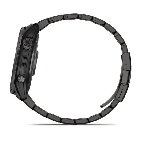 Смарт-часы Garmin Fenix 7X Sapphire Solar DLC + силиконовый ремешок Черный/Серый - фото 11