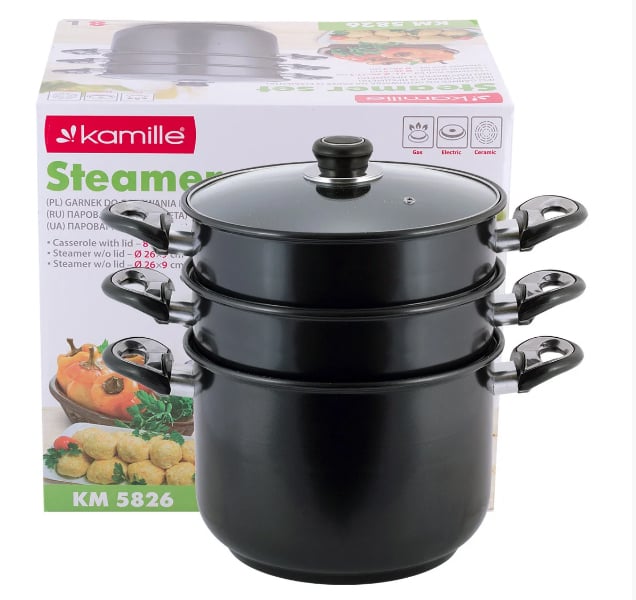 Пароварка з кришкою Kamille 8 л (KM-5826)