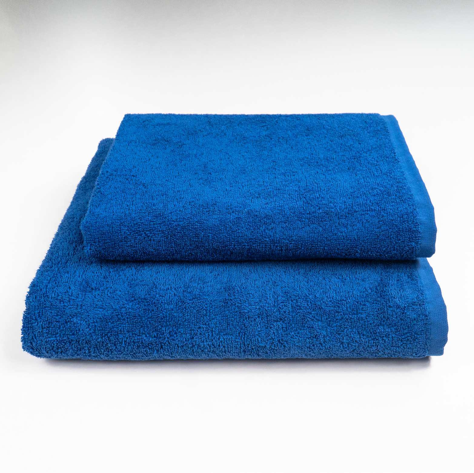 Набір рушників махрових GM Textile 50х90 см/70х140 см 2 шт. Синій (400k140i90-blue) - фото 1