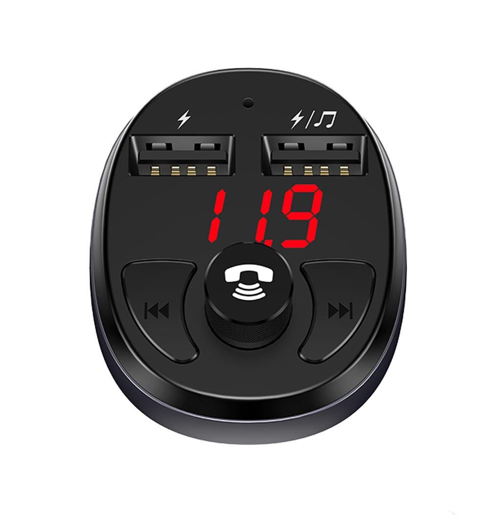 FM-трансмиттер в машину Usams Bluetooth 2.1 А Черный (CC62GC01) - фото 2