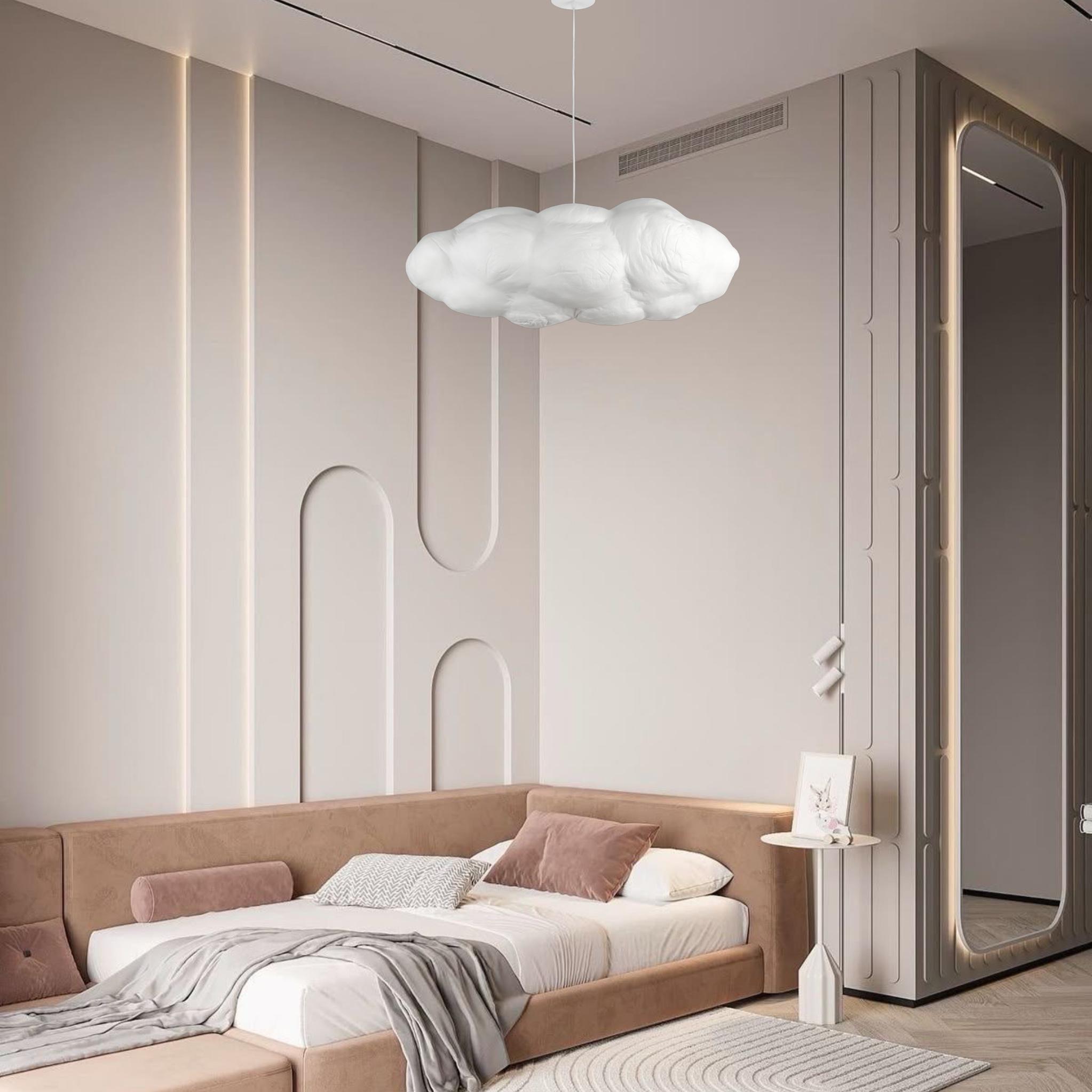 Люстра-підвіс Хмаринка із тканини на 3 лампи 80 см (805-8001-1) - фото 2 Люстра-підвіс Хмаринка із тканини на 3 лампи 80 см (805-8001-1) - фото 2